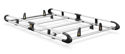 Van Guard ULTI Rack+ (Aluminium) - 5 Bar Roof Rack for Nissan NV250 2020-2021 | L1 | H1 | Twin Rear Doors