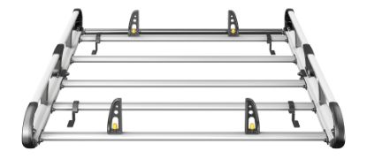 Picture of Van Guard ULTI Rack+ (Aluminium) - 5 Bar Roof Rack for Nissan NV250 2020-2021 | L1 | H1 | Twin Rear Doors | VGUR-223