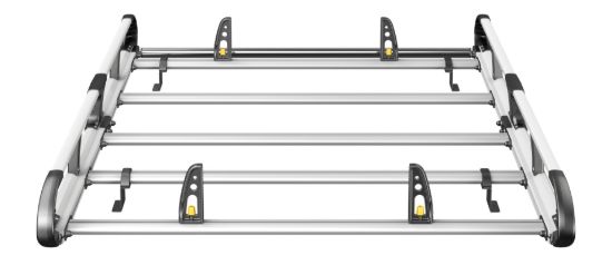 Picture of Van Guard ULTI Rack+ (Aluminium) - 5 Bar Roof Rack for Nissan NV250 2020-2021 | L1 | H1 | Twin Rear Doors | VGUR-223