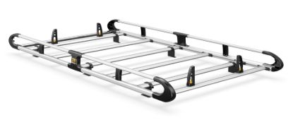 Van Guard ULTI Rack+ (Aluminium) - 6 Bar Roof Rack for Nissan NV250 2020-2021 | L2 | H1 | Twin Rear Doors