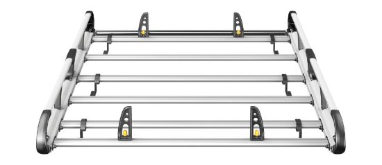 Picture of Van Guard ULTI Rack+ (Aluminium) - 6 Bar Roof Rack for Nissan NV250 2020-2021 | L2 | H1 | Twin Rear Doors | VGUR-224