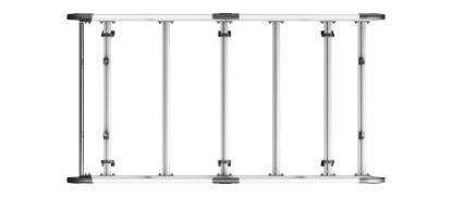 Picture of Van Guard ULTI Rack+ (Aluminium) - 6 Bar Roof Rack for Nissan NV250 2020-2021 | L2 | H1 | Twin Rear Doors | VGUR-224