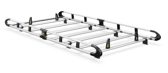 Van Guard ULTI Rack+ (Aluminium) - 6 Bar Roof Rack for Mercedes Vito 2015-Onwards | L1 | H1 | Twin Rear Doors