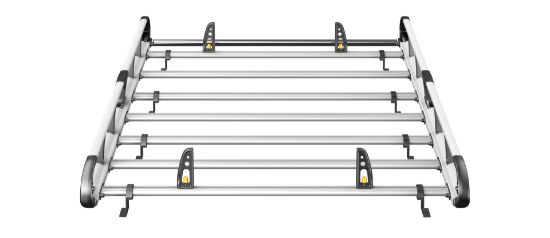 Picture of Van Guard ULTI Rack+ (Aluminium) - 6 Bar Roof Rack for Mercedes Vito 2015-Onwards | L1 | H1 | Twin Rear Doors | VGUR-227