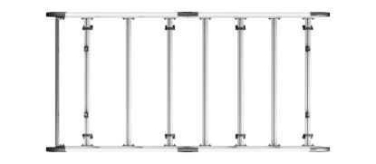 Picture of Van Guard ULTI Rack+ (Aluminium) - 6 Bar Roof Rack for Mercedes Vito 2015-Onwards | L1 | H1 | Twin Rear Doors | VGUR-227
