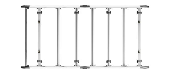 Picture of Van Guard ULTI Rack+ (Aluminium) - 6 Bar Roof Rack for Mercedes Vito 2015-Onwards | L1 | H1 | Twin Rear Doors | VGUR-227