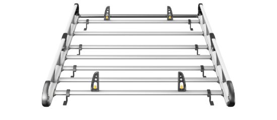 Picture of Van Guard ULTI Rack+ (Aluminium) - 6 Bar Roof Rack for Mercedes Vito 2015-Onwards | L2 | H1 | Twin Rear Doors | VGUR-229