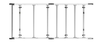 Picture of Van Guard ULTI Rack+ (Aluminium) - 6 Bar Roof Rack for Mercedes Vito 2015-Onwards | L2 | H1 | Twin Rear Doors | VGUR-229