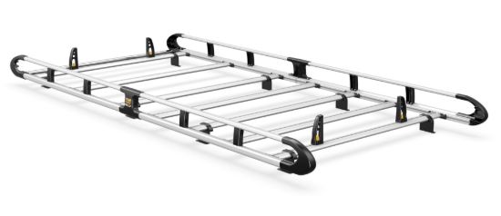 Van Guard ULTI Rack+ (Aluminium) - 6 Bar Roof Rack for Mercedes Vito 2015-Onwards | L2 | H1 | Tailgate