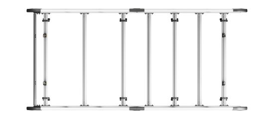 Picture of Van Guard ULTI Rack+ (Aluminium) - 6 Bar Roof Rack for Mercedes Vito 2015-Onwards | L2 | H1 | Tailgate | VGUR-230