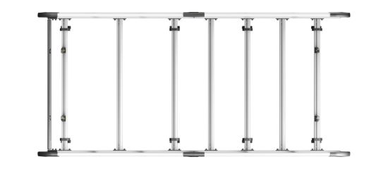 Picture of Van Guard ULTI Rack+ (Aluminium) - 6 Bar Roof Rack for Mercedes Vito 2015-Onwards | L2 | H1 | Tailgate | VGUR-230