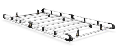 Van Guard ULTI Rack+ (Aluminium) - 7 Bar Roof Rack for Mercedes Sprinter 2018-Onwards | L1 | H1 | Twin Rear Doors