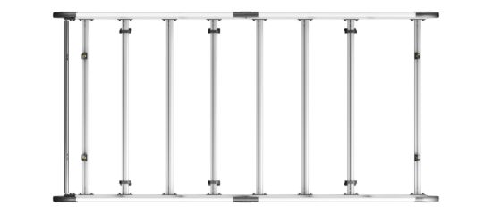 Picture of Van Guard ULTI Rack+ (Aluminium) - 7 Bar Roof Rack for Mercedes Sprinter 2018-Onwards | L1 | H1 | Twin Rear Doors | VGUR-236