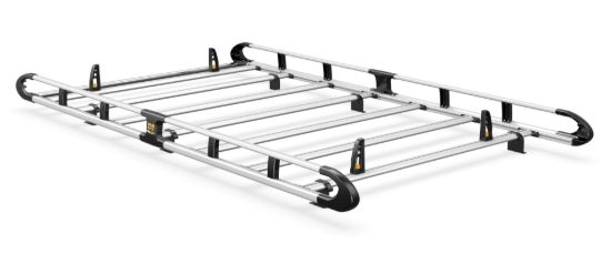 Van Guard ULTI Rack+ (Aluminium) - 6 Bar Roof Rack for Mercedes Sprinter 2018-Onwards | L1 | H2 | Twin Rear Doors