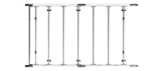 Picture of Van Guard ULTI Rack+ (Aluminium) - 6 Bar Roof Rack for Mercedes Sprinter 2018-Onwards | L1 | H2 | Twin Rear Doors | VGUR-237