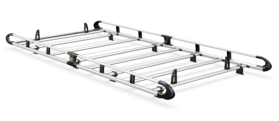 Van Guard ULTI Rack+ (Aluminium) - 7 Bar Roof Rack for Mercedes Sprinter 2018-Onwards | L2 | H2 | Twin Rear Doors