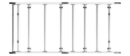 Picture of Van Guard ULTI Rack+ (Aluminium) - 7 Bar Roof Rack for Mercedes Sprinter 2018-Onwards | L2 | H2 | Twin Rear Doors | VGUR-239