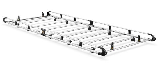 Picture of Van Guard ULTI Rack+ (Aluminium) - 9 Bar Roof Rack for Mercedes Sprinter 2018-Onwards | L3 | H2 | Twin Rear Doors | VGUR-240