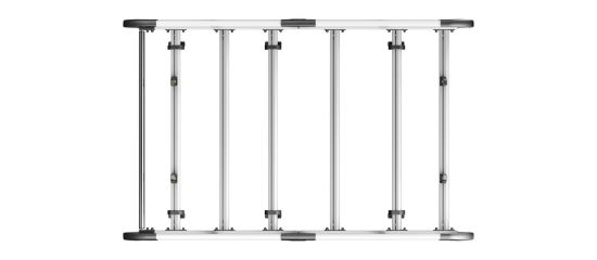 Picture of Van Guard ULTI Rack+ (Aluminium) - 6 Bar Roof Rack for Fiat Fiorino 2008-2023 | L1 | H1 | Twin Rear Doors | VGUR-241