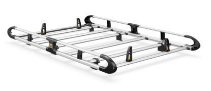 Van Guard ULTI Rack+ (Aluminium) - 6 Bar Roof Rack for Peugeot Bipper 2008-2018 | L1 | H1 | Twin Rear Doors