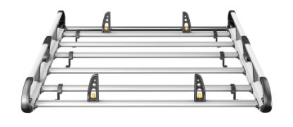 Picture of Van Guard ULTI Rack+ (Aluminium) - 6 Bar Roof Rack for Peugeot Bipper 2008-2018 | L1 | H1 | Twin Rear Doors | VGUR-241