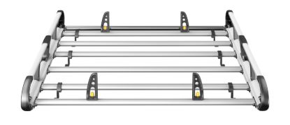 Picture of Van Guard ULTI Rack+ (Aluminium) - 6 Bar Roof Rack for Peugeot Bipper 2008-2018 | L1 | H1 | Twin Rear Doors | VGUR-241