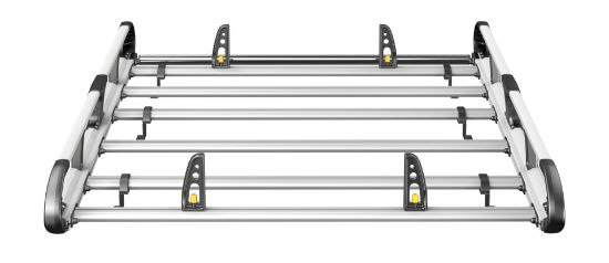 Picture of Van Guard ULTI Rack+ (Aluminium) - 6 Bar Roof Rack for Peugeot Bipper 2008-2018 | L1 | H1 | Twin Rear Doors | VGUR-241
