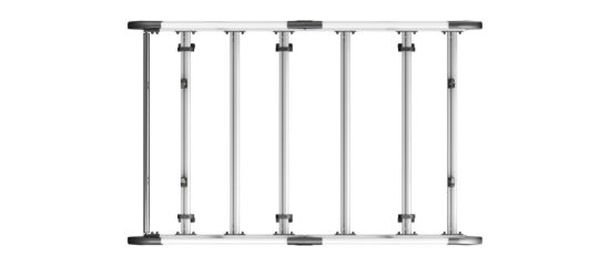 Picture of Van Guard ULTI Rack+ (Aluminium) - 6 Bar Roof Rack for Volkswagen Caddy 2010-2015 | L1 | H1 | Twin Rear Doors | VGUR-246