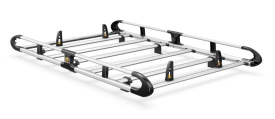 Van Guard ULTI Rack+ (Aluminium) - 6 Bar Roof Rack for Volkswagen Caddy 2015-2020 | L1 | H1 | Twin Rear Doors