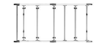 Picture of Van Guard ULTI Rack+ (Aluminium) - 5 Bar Roof Rack for Volkswagen Caddy 2010-2015 | L2 | H1 | Twin Rear Doors | VGUR-248