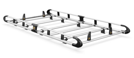 Van Guard ULTI Rack+ (Aluminium) - 5 Bar Roof Rack for Volkswagen Caddy 2015-2020 | L2 | H1 | Twin Rear Doors