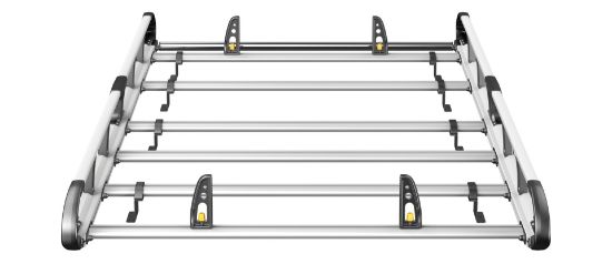 Picture of Van Guard ULTI Rack+ (Aluminium) - 5 Bar Roof Rack for Volkswagen Caddy 2015-2020 | L2 | H1 | Twin Rear Doors | VGUR-248