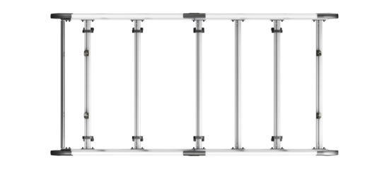 Picture of Van Guard ULTI Rack+ (Aluminium) - 5 Bar Roof Rack for Volkswagen Caddy 2015-2020 | L2 | H1 | Twin Rear Doors | VGUR-248