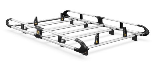 Van Guard ULTI Rack+ (Aluminium) - 4 Bar Roof Rack for Ford Transit Connect 2013-2024 | L1 | H1 | Twin Rear Doors