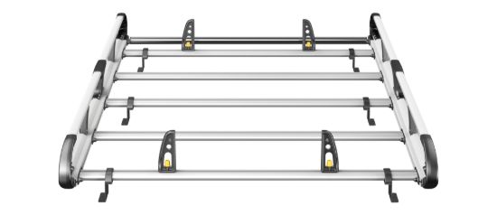 Picture of Van Guard ULTI Rack+ (Aluminium) - 5 Bar Roof Rack for Ford Transit Connect 2013-2024 | L2 | H1 | Twin Rear Doors | VGUR-255