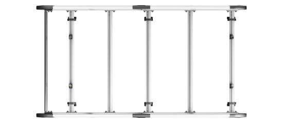 Picture of Van Guard ULTI Rack+ (Aluminium) - 5 Bar Roof Rack for Ford Transit Connect 2013-2024 | L2 | H1 | Twin Rear Doors | VGUR-255