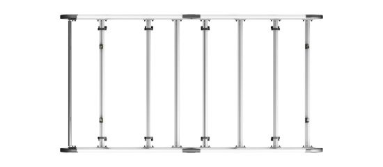 Picture of Van Guard ULTI Rack+ (Aluminium) - 6 Bar Roof Rack for Vauxhall Movano 2010-2021 | L1 | H1 | Twin Rear Doors | VGUR-270