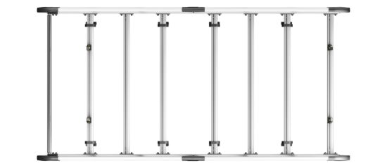 Picture of Van Guard ULTI Rack+ (Aluminium) - 5 Bar Roof Rack for Fiat Scudo 2022-Onwards | L2 | H1 | Twin Rear Doors | VGUR-273