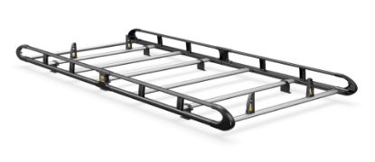 Picture of Van Guard ULTI Rack+ Black (Aluminium) - 6 Bar Roof Rack for Nissan Primastar 2022-Onwards | L1 | H1 | Twin Rear Doors | VGUR-262-BLACK