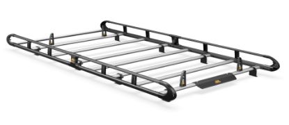 Picture of Van Guard ULTI Rack+ Black (Aluminium) - 7 Bar Roof Rack for Nissan NV300 2016-Onwards | L2 | H1 | Twin Rear Doors | VGUR-263-BLACK