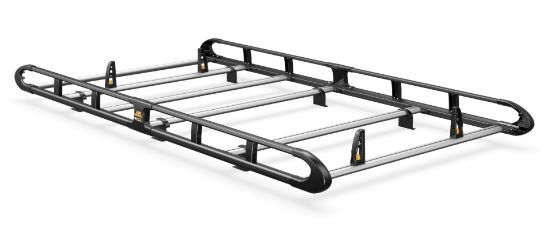 Picture of Van Guard ULTI Rack+ Black (Aluminium) - 5 Bar Roof Rack for Citroen Dispatch 2016-Onwards | L3 | H1 | Twin Rear Doors | VGUR-273-BLACK