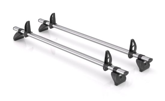 Rhino 2 KammBar Fleet Steel Roof Bars and 4 free load stops for Ford Transit Connect 2013-2024 | L1 | H1 | Twin Rear Doors