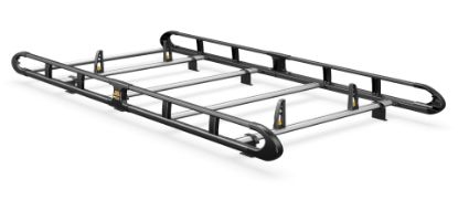 Picture of Van Guard ULTI Rack+ Black (Aluminium) - 4 Bar Roof Rack for Fiat Doblo 2022-Onwards | L2 | H1 | Twin Rear Doors | VGUR-283-BLACK