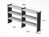 Picture of Van Guard Bronze Trade Van Racking Package - Offside for MAN TGE 2017-Onwards | L3 | H2 | TVR-B-005-OS