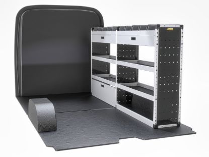 Picture of Van Guard Gold Trade Van Racking Package - Offside for MAN TGE 2017-Onwards | L3 | H2 | TVR-G-005-OS