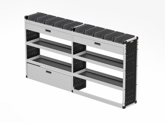 Picture of Van Guard Gold Trade Van Racking Package - Offside for Fiat Ducato 2006-Onwards | L2 | H1 | TVR-G-005-OS