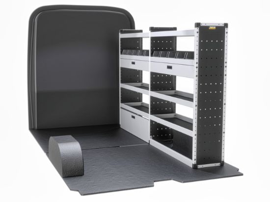 Picture of Van Guard Gold Trade Van Racking Package - Offside for MAN TGE 2017-Onwards | L3 | H3 | TVR-G-006-OS