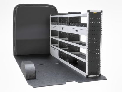 Picture of Van Guard Gold Trade Van Racking Package - Offside for MAN TGE 2017-Onwards | L4 | H3 | TVR-G-012-OS