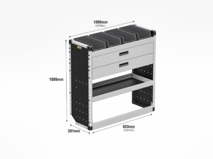Picture of Van Guard Gold Trade Van Racking Package - Nearside for Fiat Scudo 2022-Onwards | L1 | H1 | TVR-G-018-NS