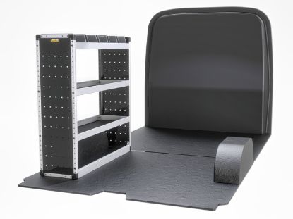 Picture of Van Guard Silver Trade Van Racking Package - Nearside for Peugeot Boxer 2006-Onwards | L2 | H1 | TVR-S-005-NS